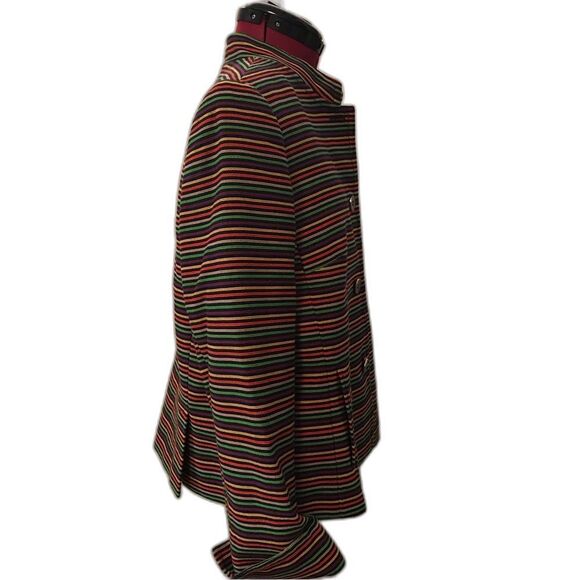Talbots Blazer Women’s Size 14 Multi-Colored Striped Cotton Long Sleeve - Picture 2 of 12